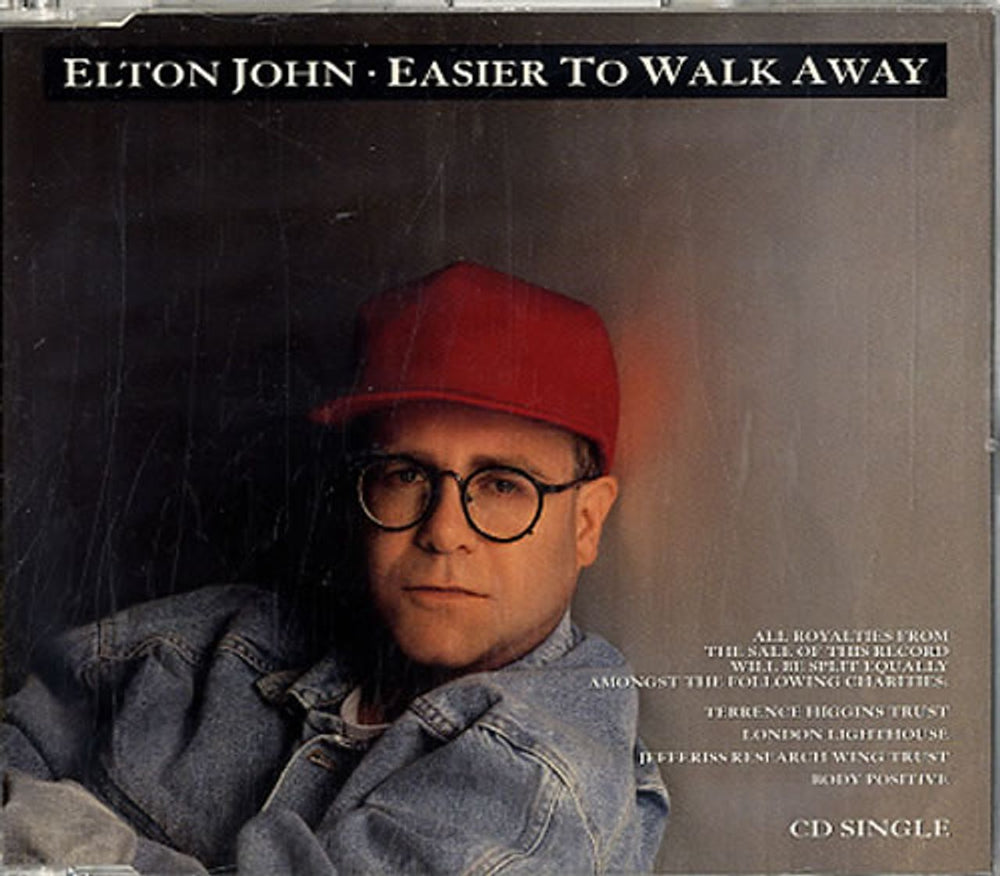 Elton John Easier To Walk Away UK CD single (CD5 / 5") EJSCD25