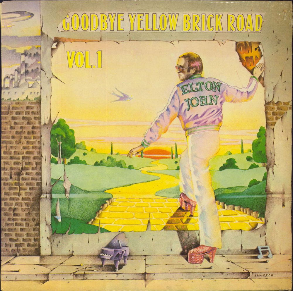 Elton John Goodbye Yellow Brick Road - Volume 1 South African vinyl LP album (LP record) DJC3022