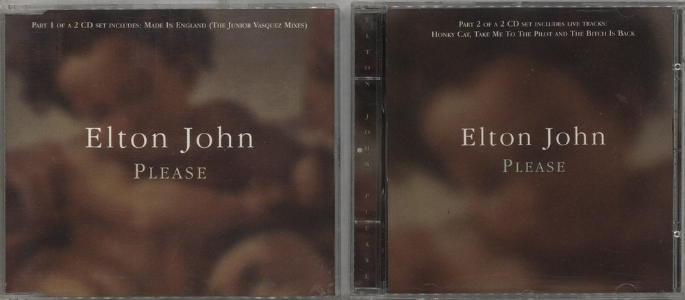 Elton John Please UK 2-CD single set (Double CD single) EJSCD/DD40