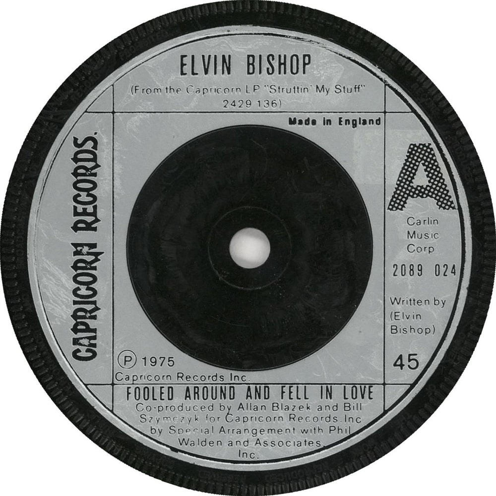 Elvin Bishop Fooled Around And Fell In Love UK 7" vinyl single (7 inch record / 45) 2089024