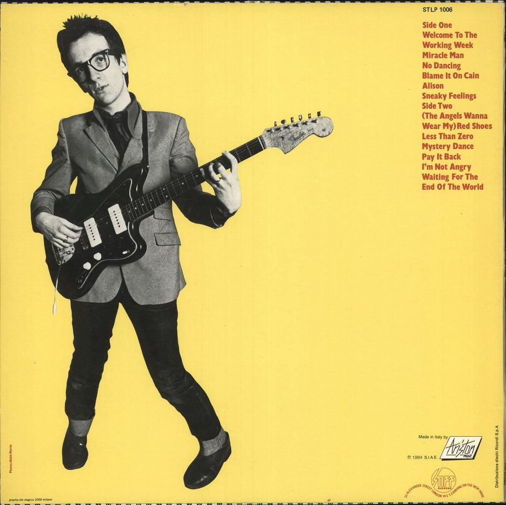 Elvis Costello My Aim Is True Italian vinyl LP album (LP record) COSLPMY613577