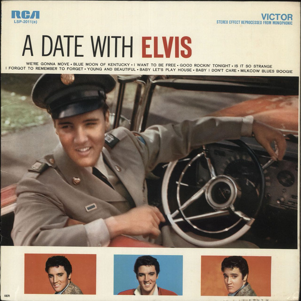 Elvis Presley A Date With Elvis US vinyl LP album (LP record) LSP-2011(E)