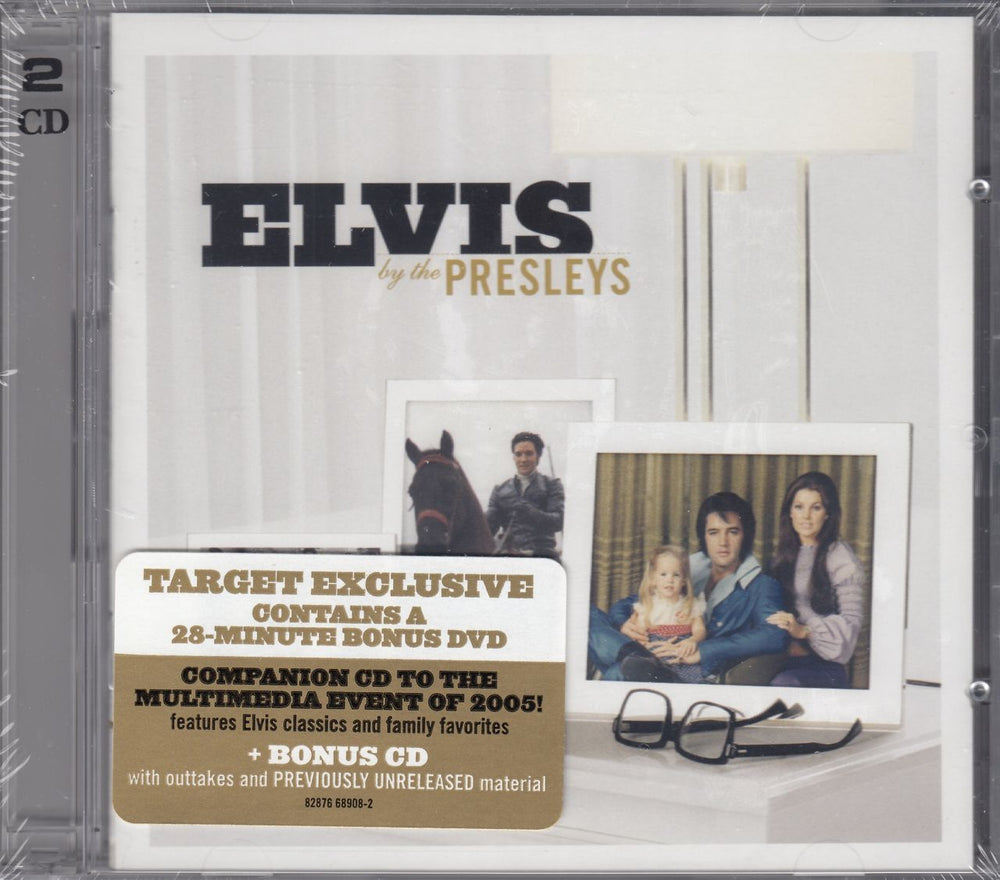 Elvis Presley Elvis By The Presleys + Target DVD US 3-disc CD/DVD Set 67883-2