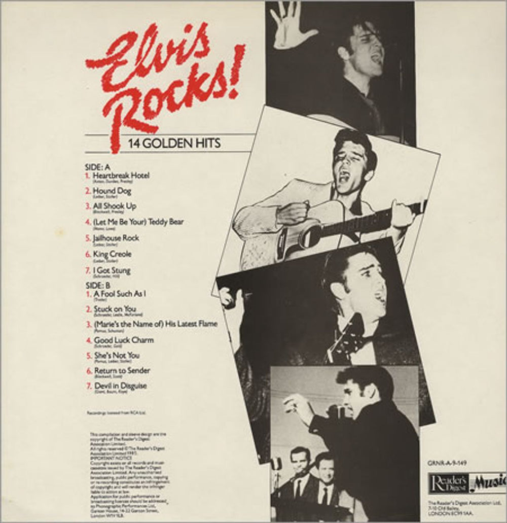 Elvis Presley Elvis Rocks! UK vinyl LP album (LP record) ELVLPEL375060