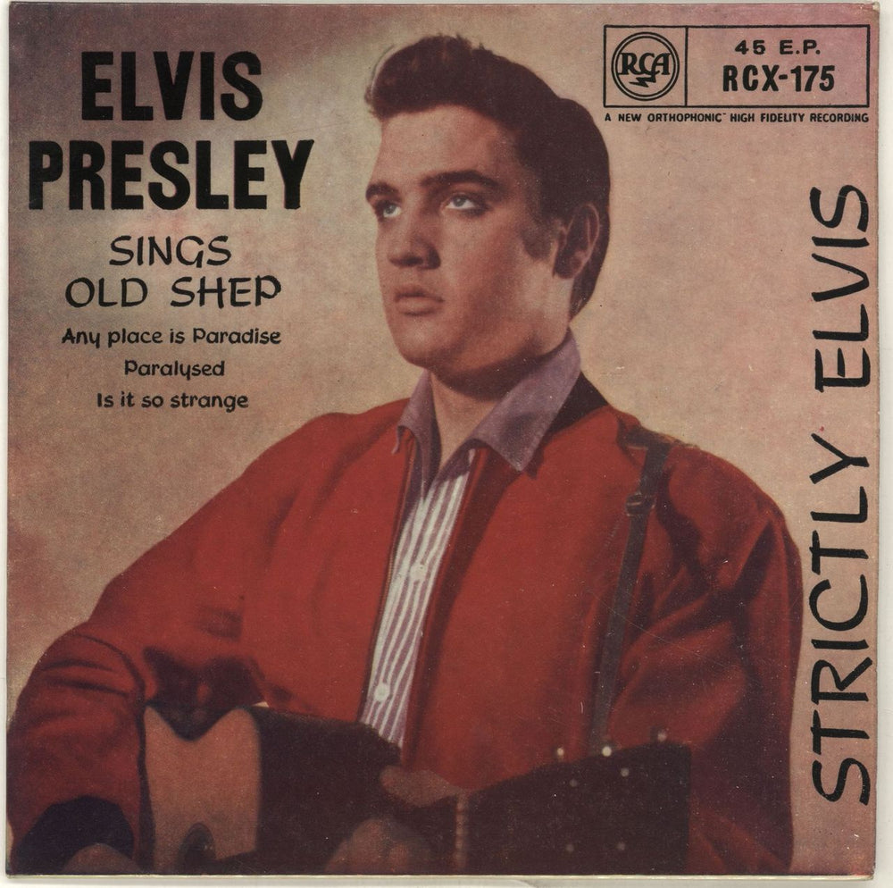 Elvis Presley Strictly Elvis EP - 7th - 4pr UK 7" vinyl single (7 inch record / 45) RCX-175