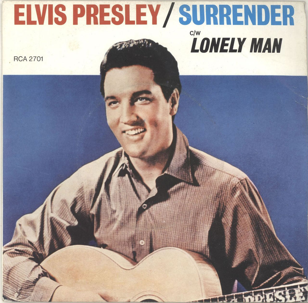 Elvis Presley Surrender UK 7" vinyl single (7 inch record / 45) RCA2701