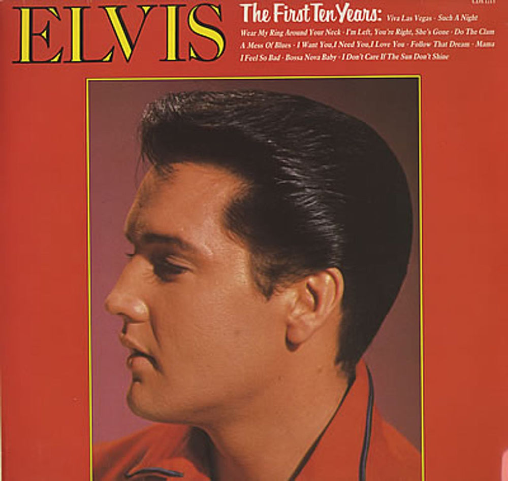 Elvis Presley The First Ten Years UK vinyl LP album (LP record) CDS1213