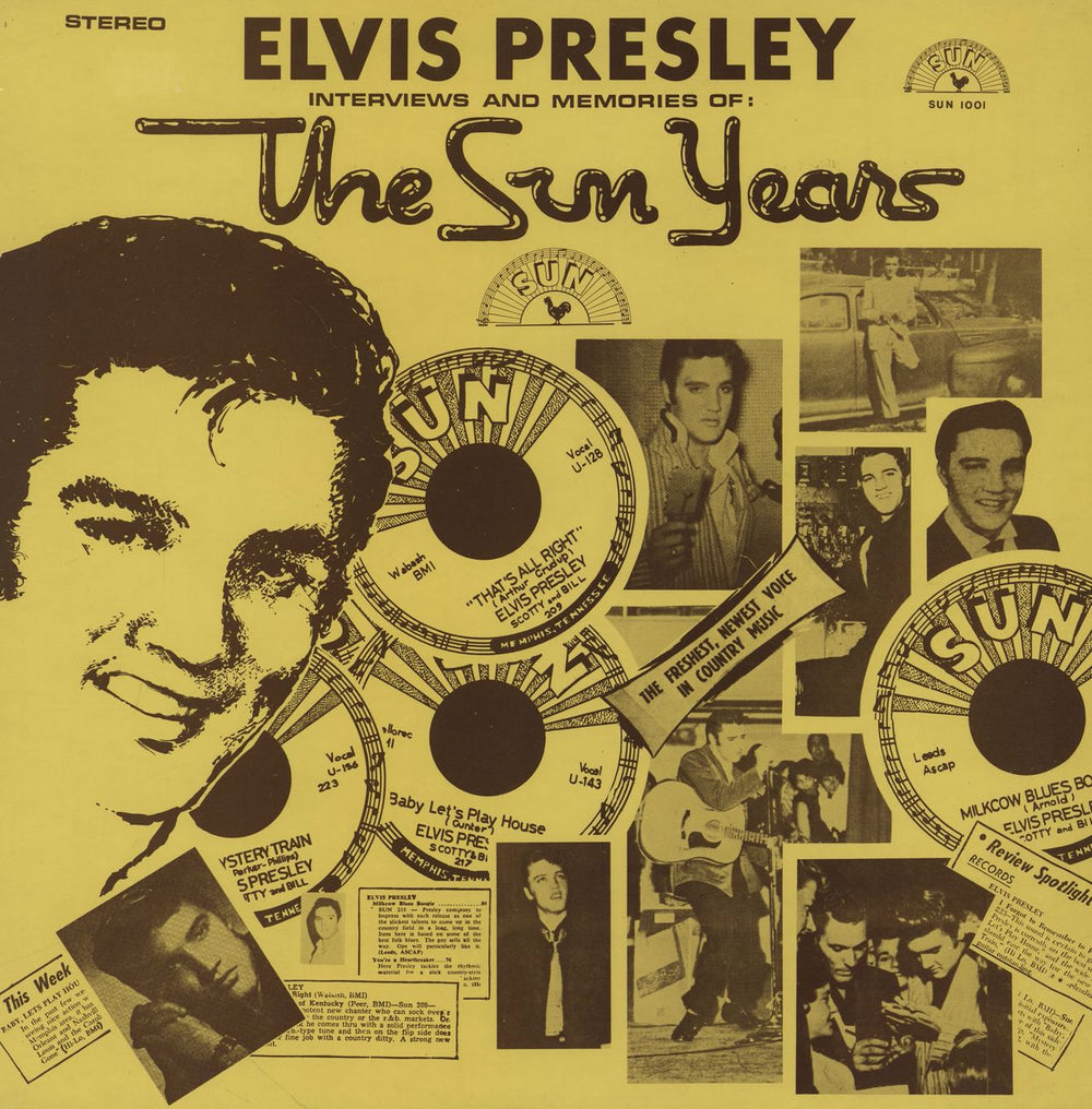 Elvis Presley The Sun Years UK vinyl LP album (LP record) SUN1001