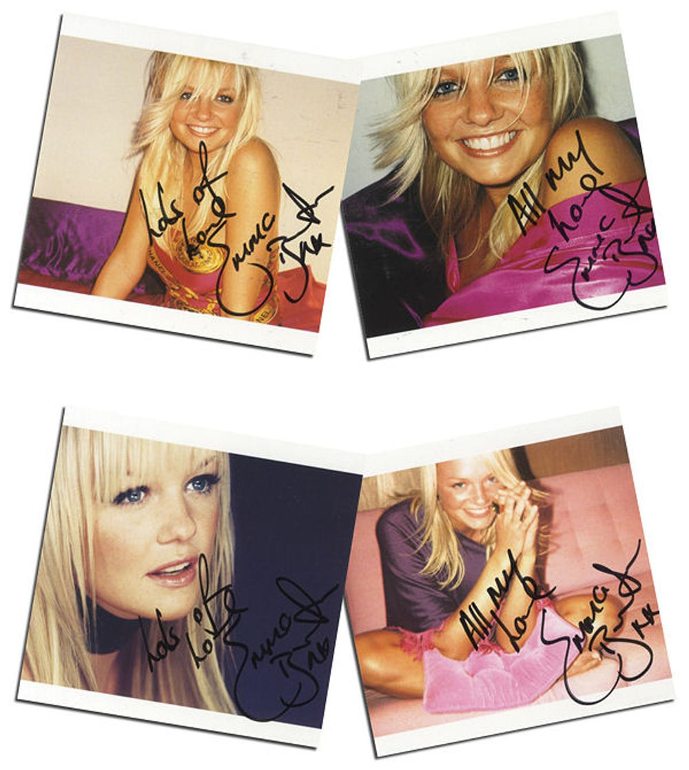 Emma Bunton We're Not Gonna Sleep Tonight - Autographed UK memorabilia POSTCARDS