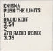 Enigma Push The Limits UK Promo CD single (CD5 / 5") VGP000290