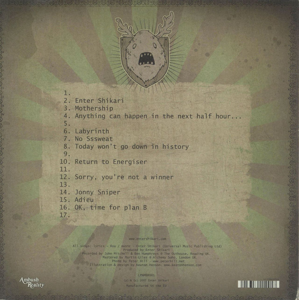 Enter Shikari Take To The Skies UK 2-LP vinyl record set (Double LP Album)