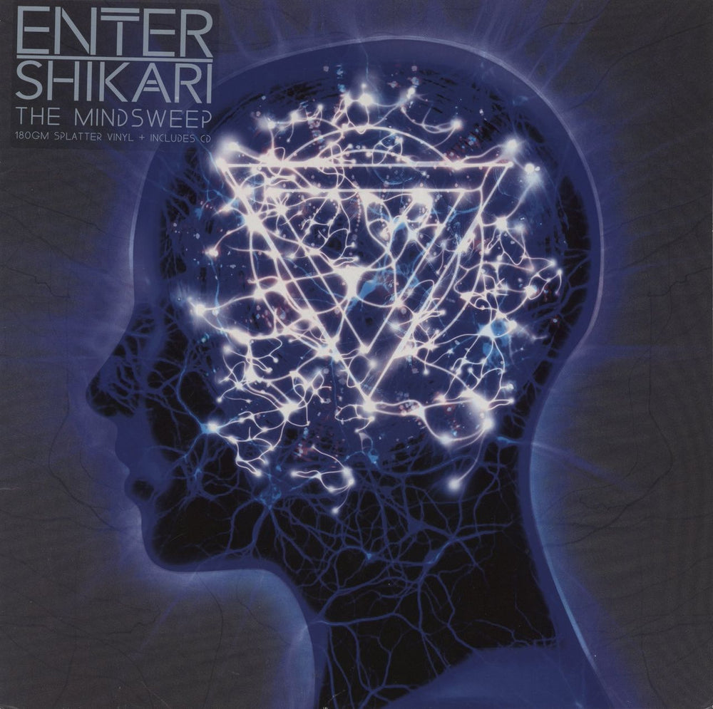Enter Shikari The Mindsweep - Blue With Black & White Splatter Vinyl UK vinyl LP album (LP record) AMBR031