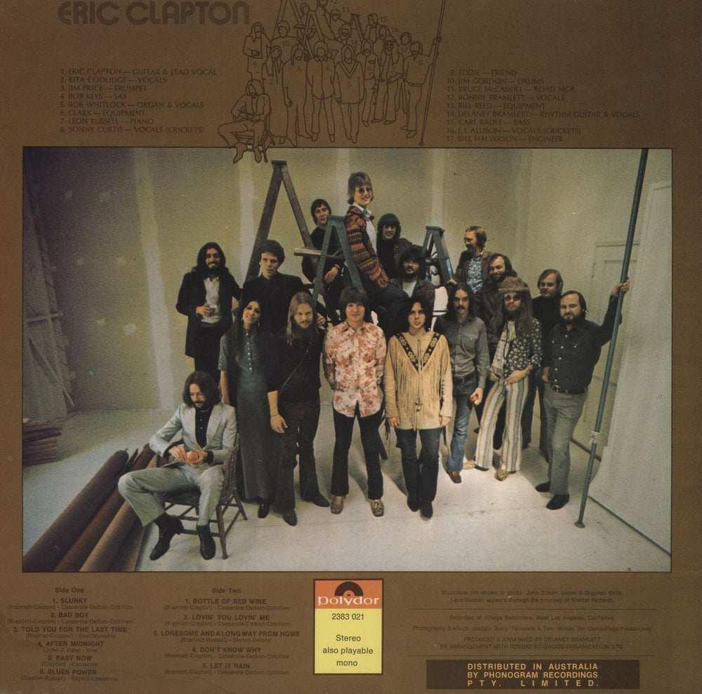 Eric Clapton Eric Clapton Australian vinyl LP album (LP record)