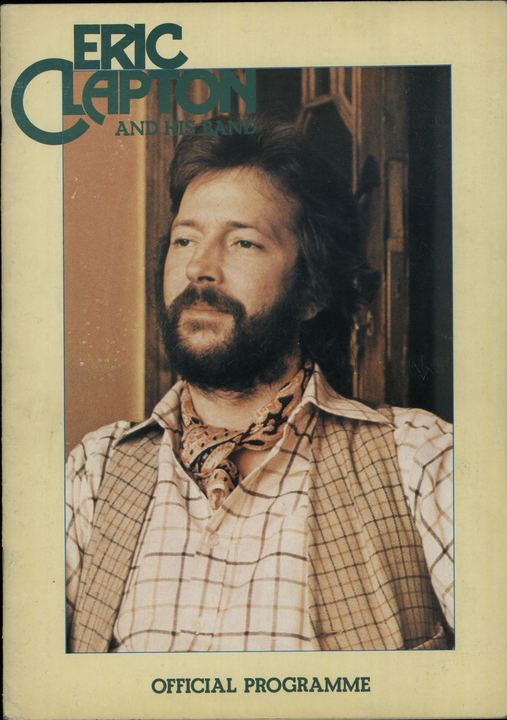 Eric Clapton Official Programme UK tour programme TOUR PROGRAMME