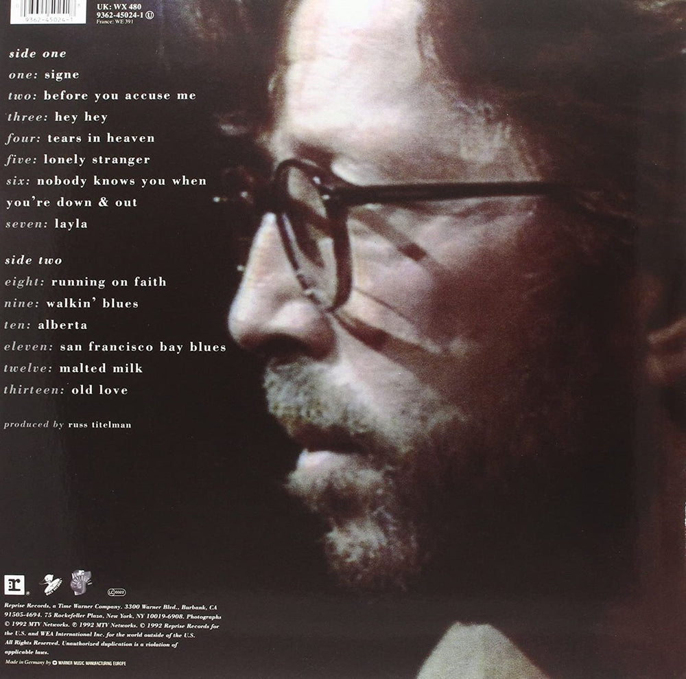 Eric Clapton Unplugged - 180 Gram - Sealed German vinyl LP album (LP record) CLPLPUN807879