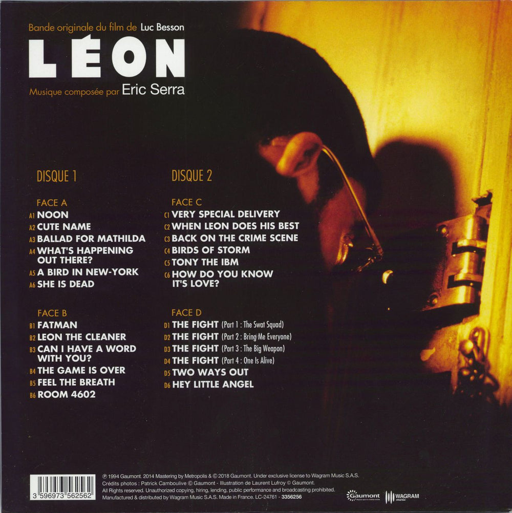 Eric Serra Léon (Bande Originale Du Film De Luc Besson) UK 2-LP vinyl record set (Double LP Album) 3596973562562