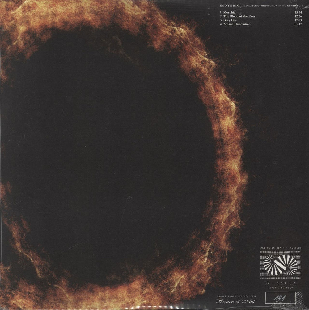 Esoteric Subconscious Dissolution Into The Continuum - Sealed UK 2-LP vinyl record set (Double LP Album)
