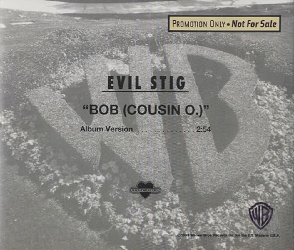 Evil Stig Bob (Cousin O.) US Promo CD single (CD5 / 5") EVIC5BO454737