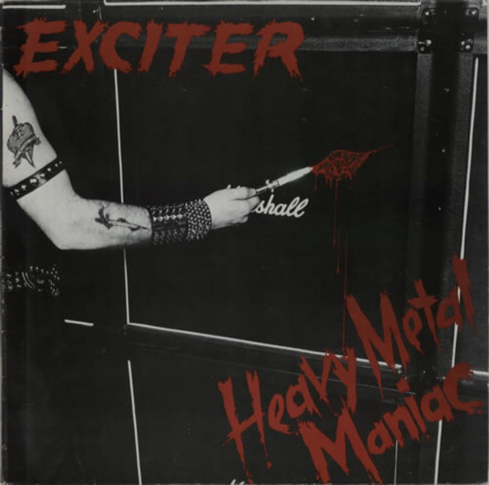 Exciter Heavy Metal Maniac Dutch vinyl LP album (LP record) RR9710