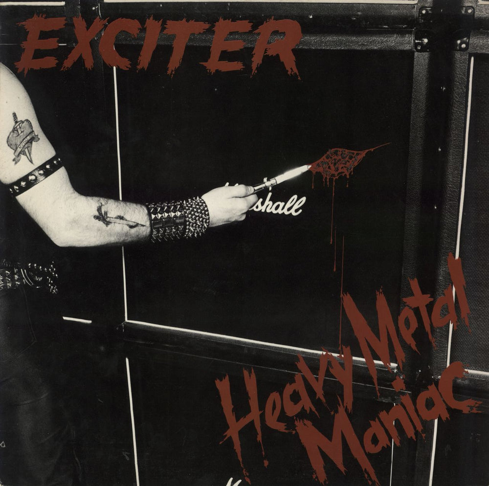 Exciter Heavy Metal Maniac US vinyl LP album (LP record) SHRAPNEL1004