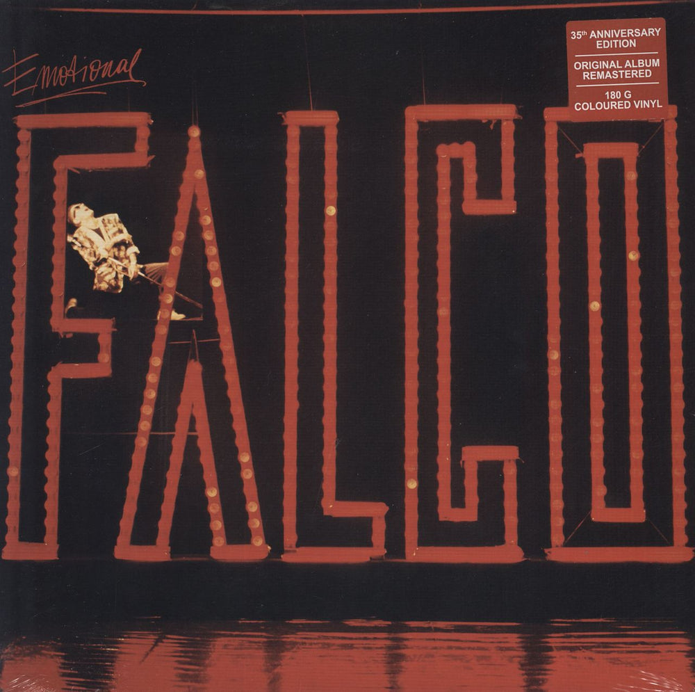 Falco Emotional - 35th Anniversary - 180gm Red Vinyl German vinyl LP album (LP record) 0190296-5307-8-4