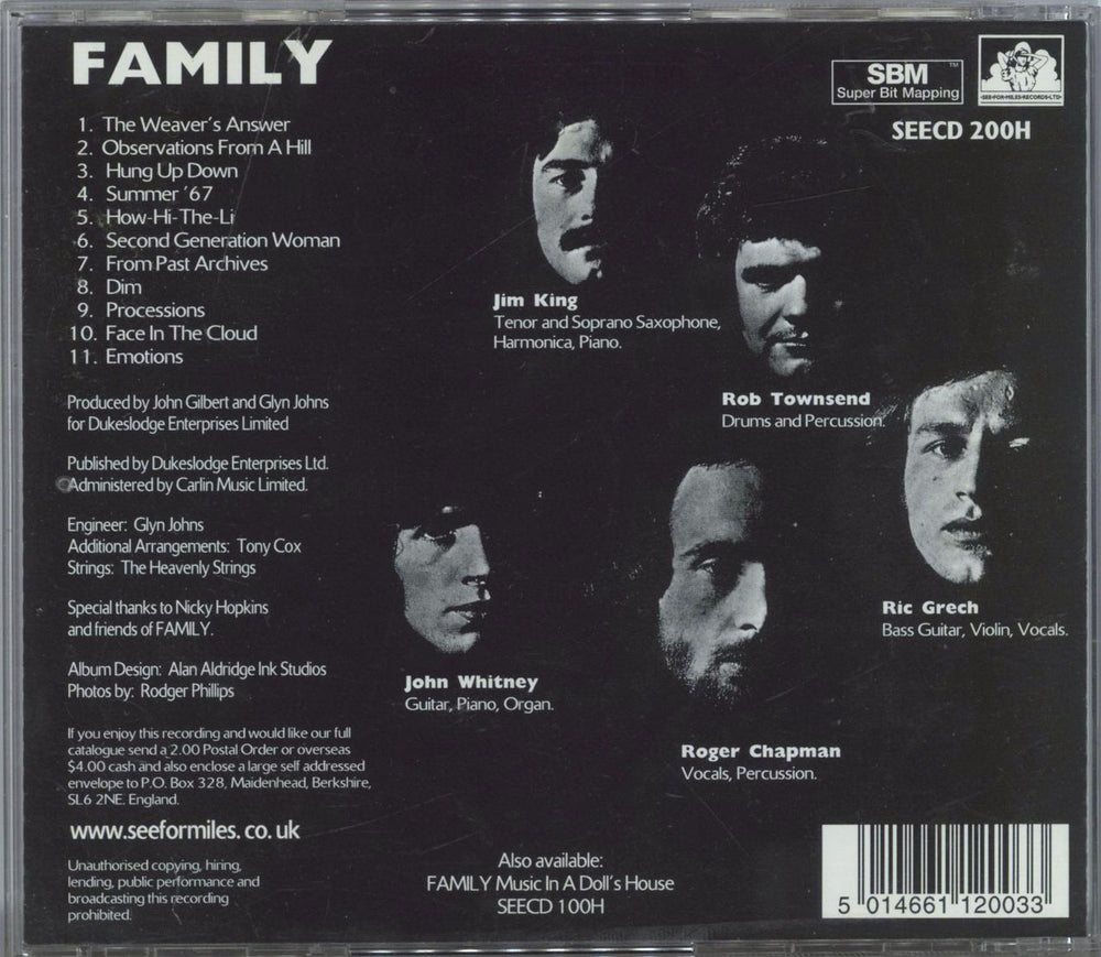 Family Family Entertainment: Remastered UK CD album (CDLP) 5014661120033