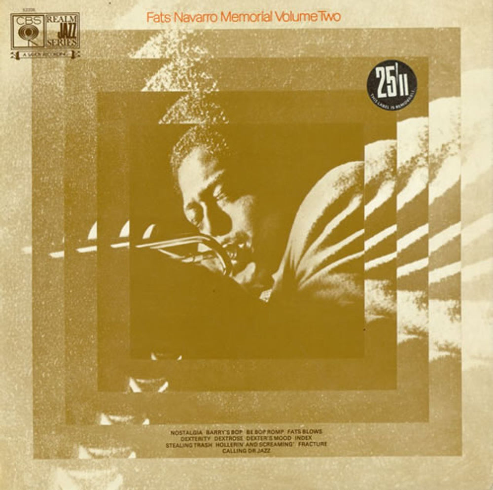 Fats Navarro Memorial Volume Two UK vinyl LP album (LP record) 52208