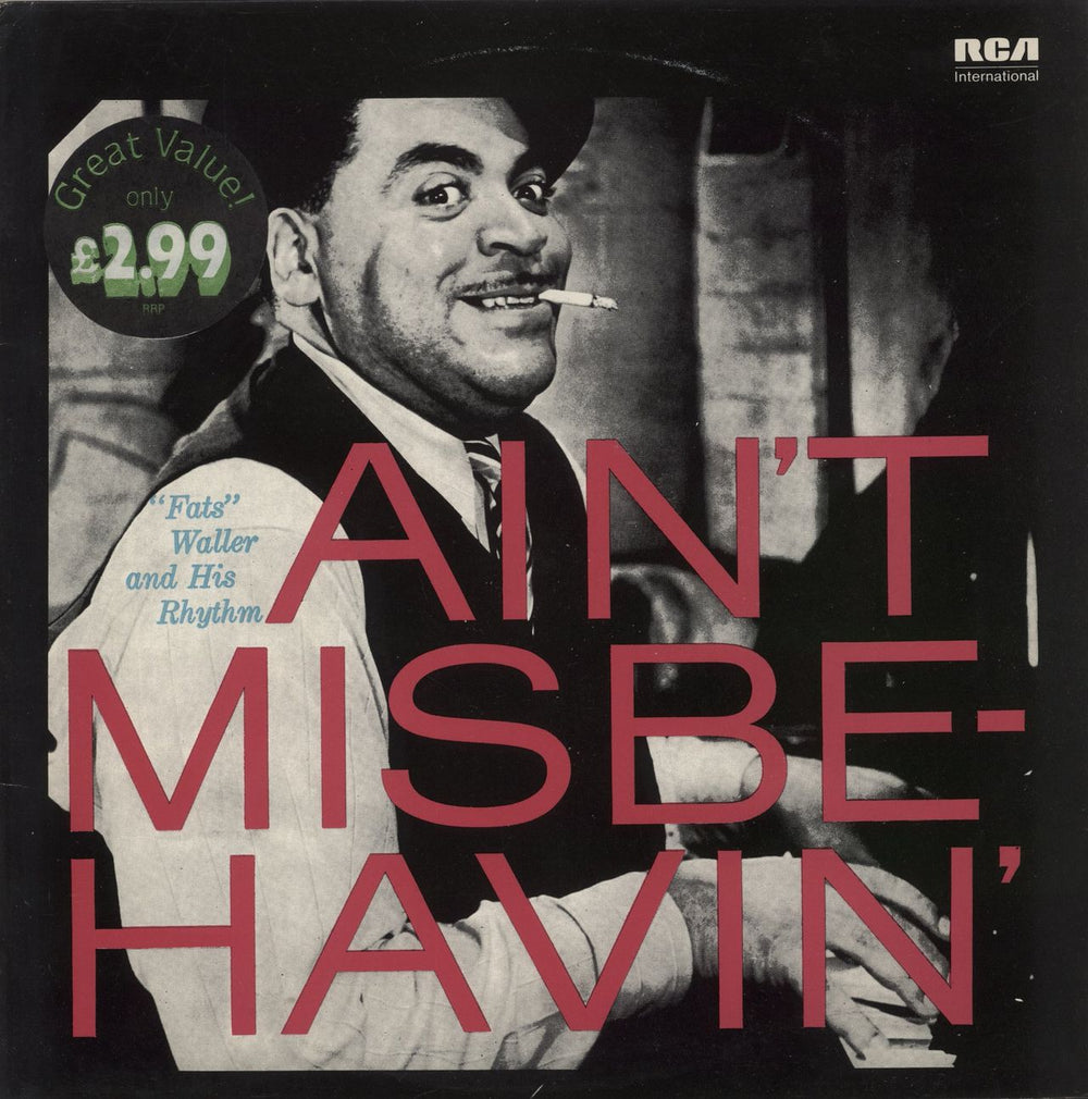 Fats Waller Ain't Misbehavin' - 9 o'clock label UK vinyl LP album (LP record) INTS5009