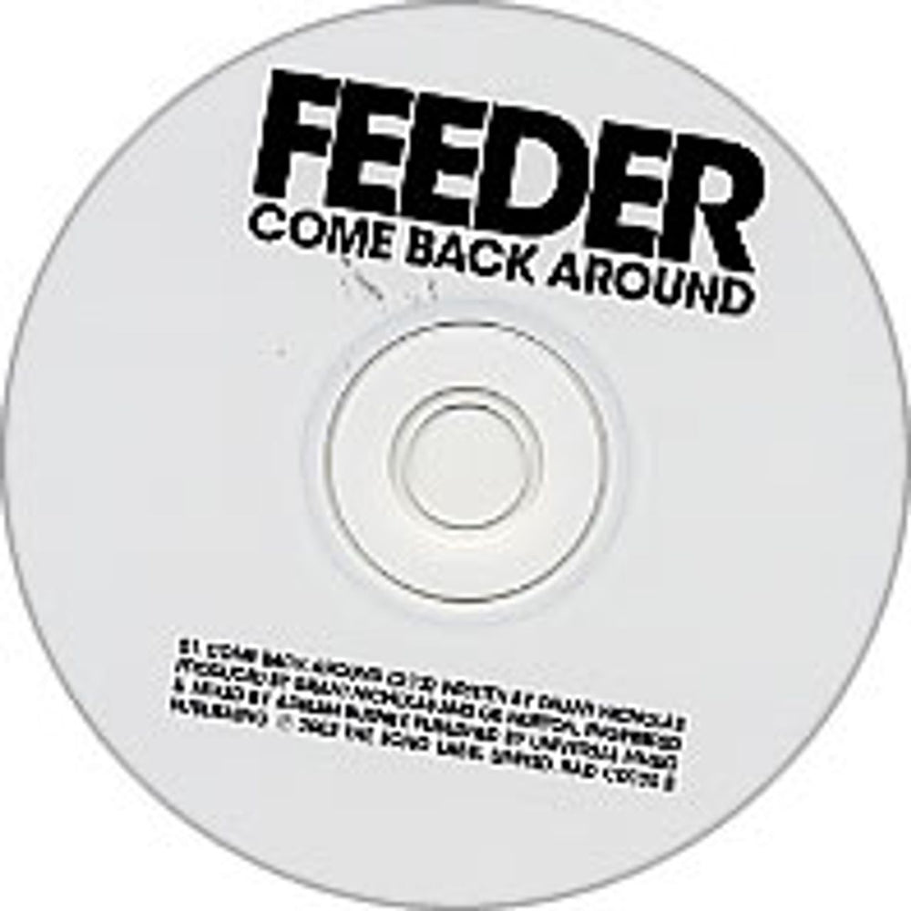 Feeder Come Back Around UK Promo CD single (CD5 / 5") ECHRADCD130