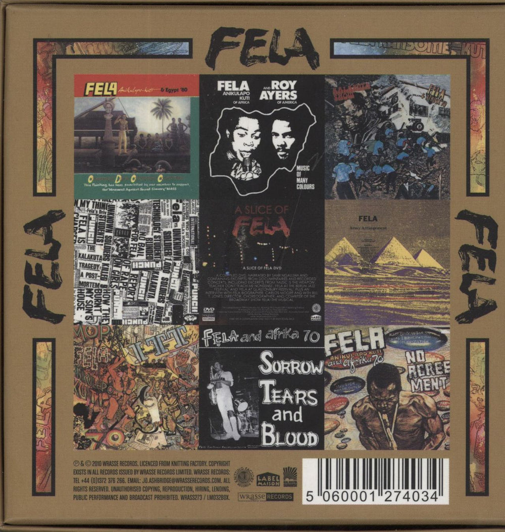 Fela Kuti Limited Edition Box Set Three UK CD Album Box Set