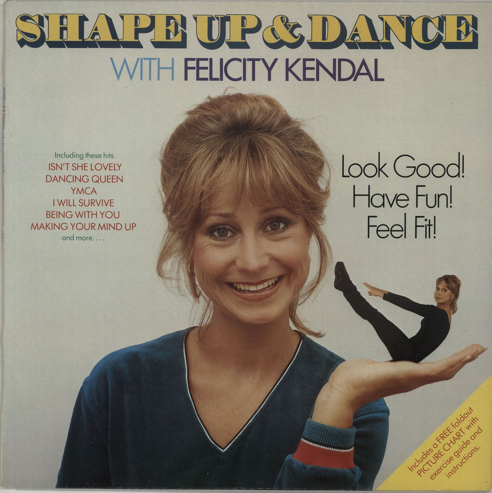 Felicity Kendal Shape Up & Dance With Felicity Kendal UK vinyl LP album (LP record) LEG1