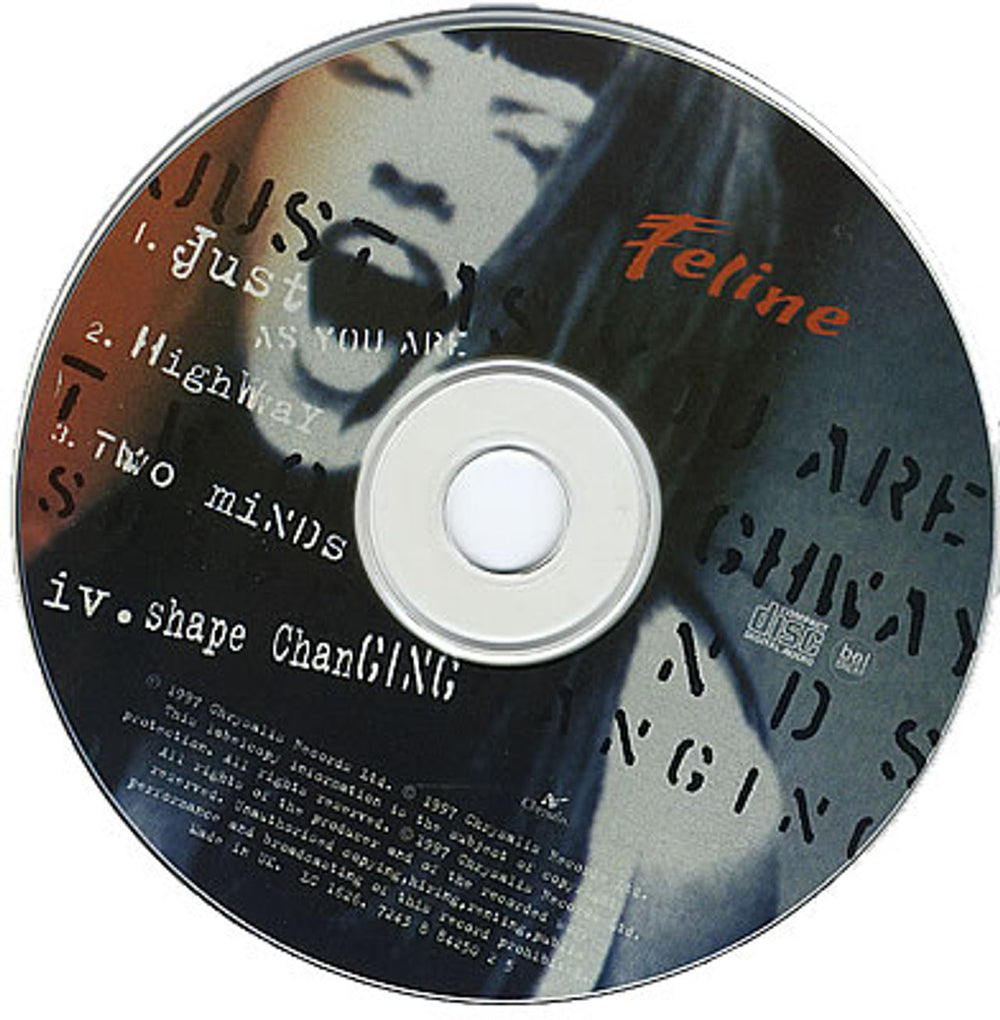 Feline Just As You Are UK CD single (CD5 / 5") FLNC5JU382036