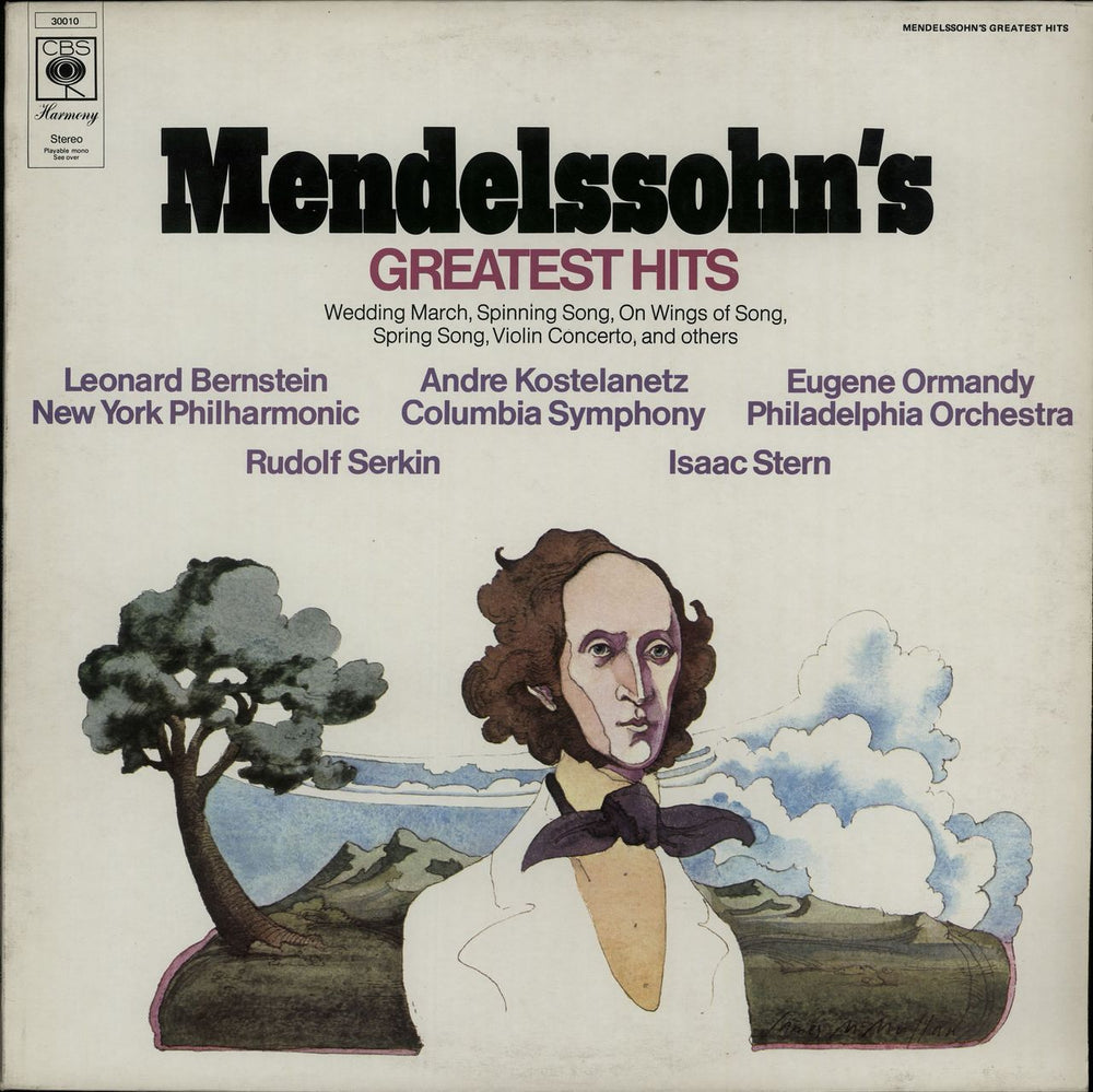 Felix Mendelssohn Mendelssohn's Greatest Hits UK vinyl LP album (LP record) 30010