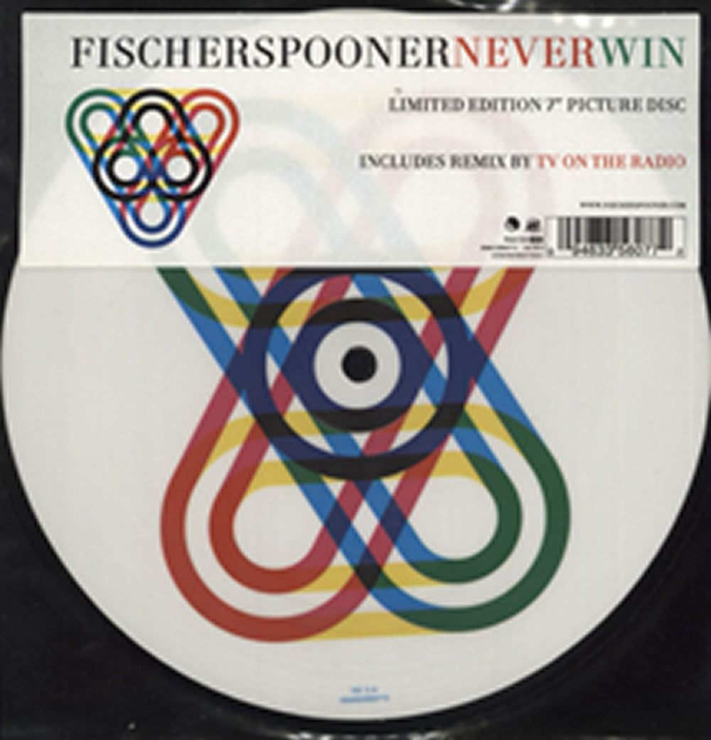 Fischerspooner Never Win UK 7" vinyl picture disc (7 inch picture disc single) FS73