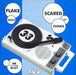 Flake Music Flake Music / Scared Of Chaka - White Vinyl US 7" vinyl single (7 inch record / 45) 702-13 / SCIPRO008