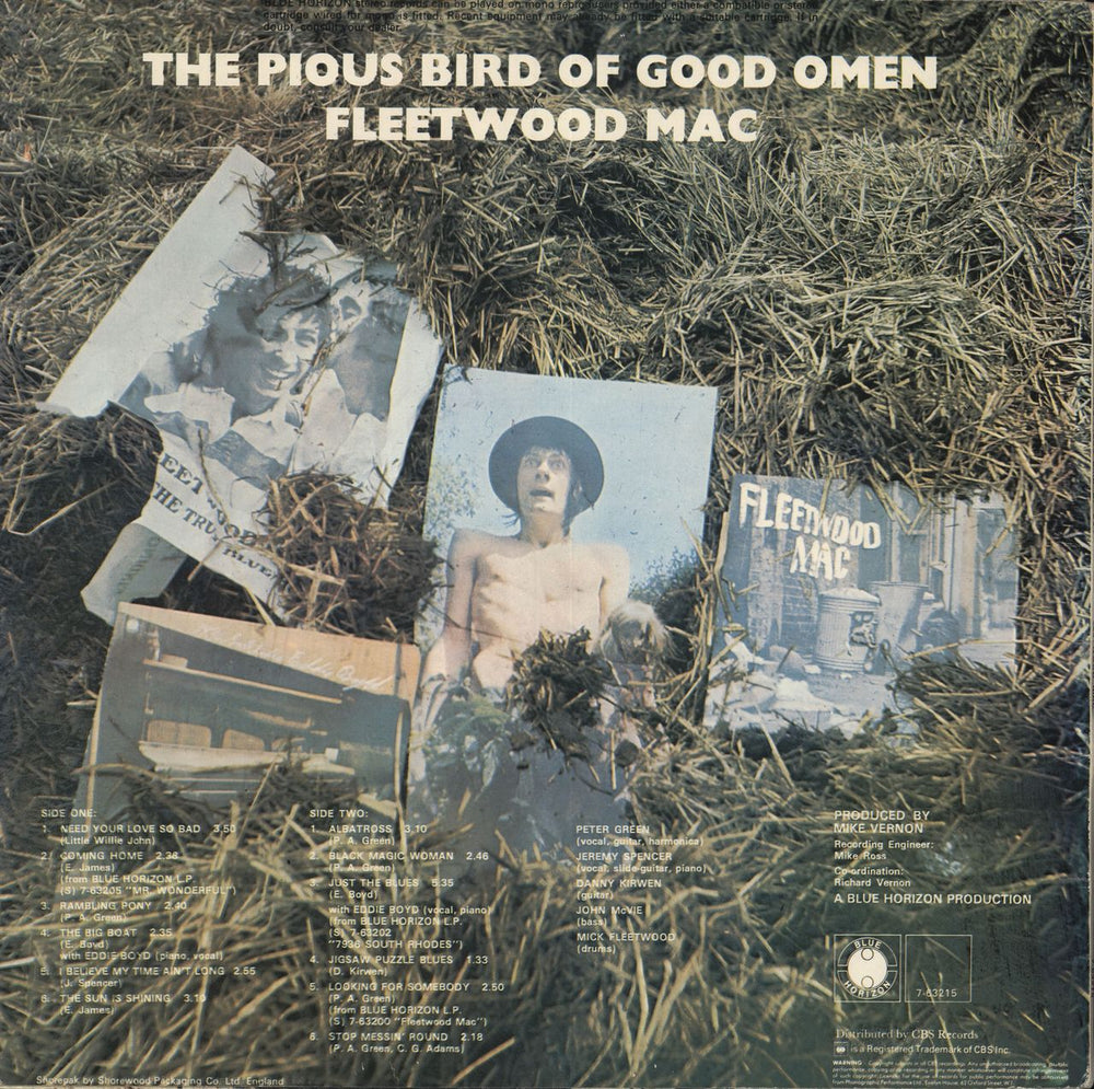 Fleetwood Mac The Pious Bird Of Good Omen - 3rd UK vinyl LP album (LP record)