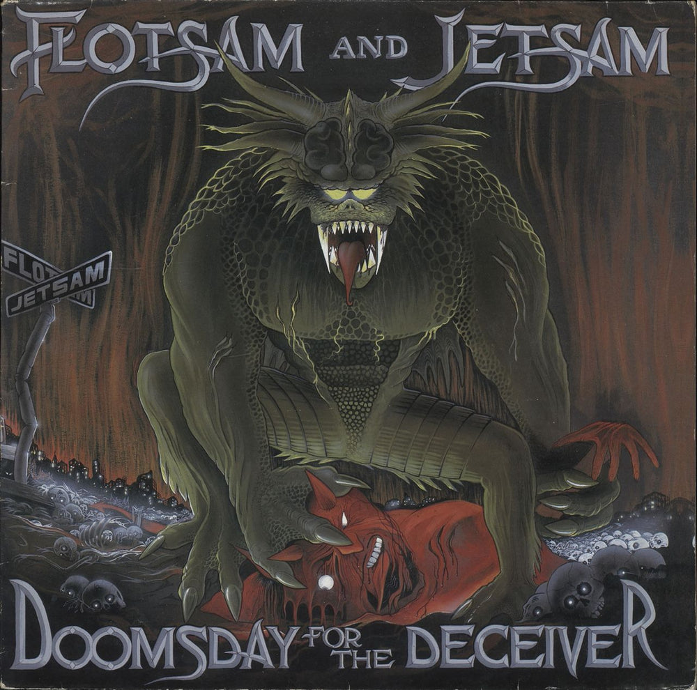 Flotsam And Jetsam Doomsday For The Deceiver Dutch vinyl LP album (LP record) RR9683