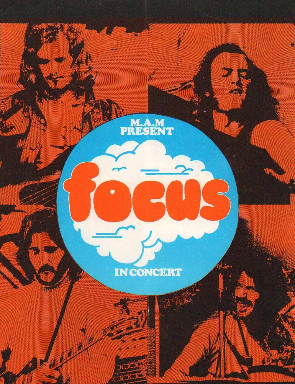 Focus Focus In Concert + Ticket stubs UK tour programme TOUR PROGRAMME