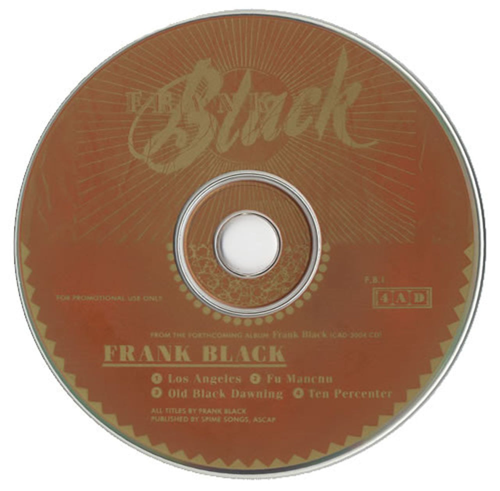 Frank Black Frank Black Sampler UK Promo CD single (CD5 / 5") FB1