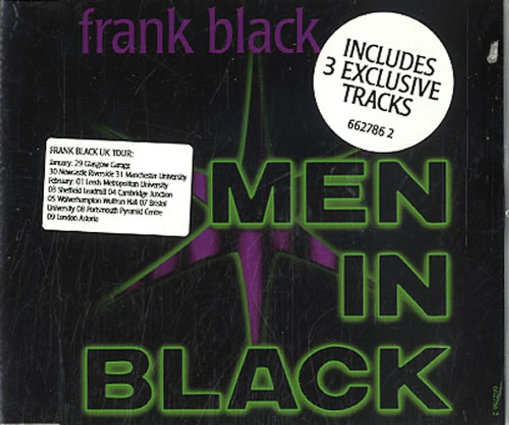 Frank Black Men In Black UK 2-CD single set (Double CD single) FBK2SME184366