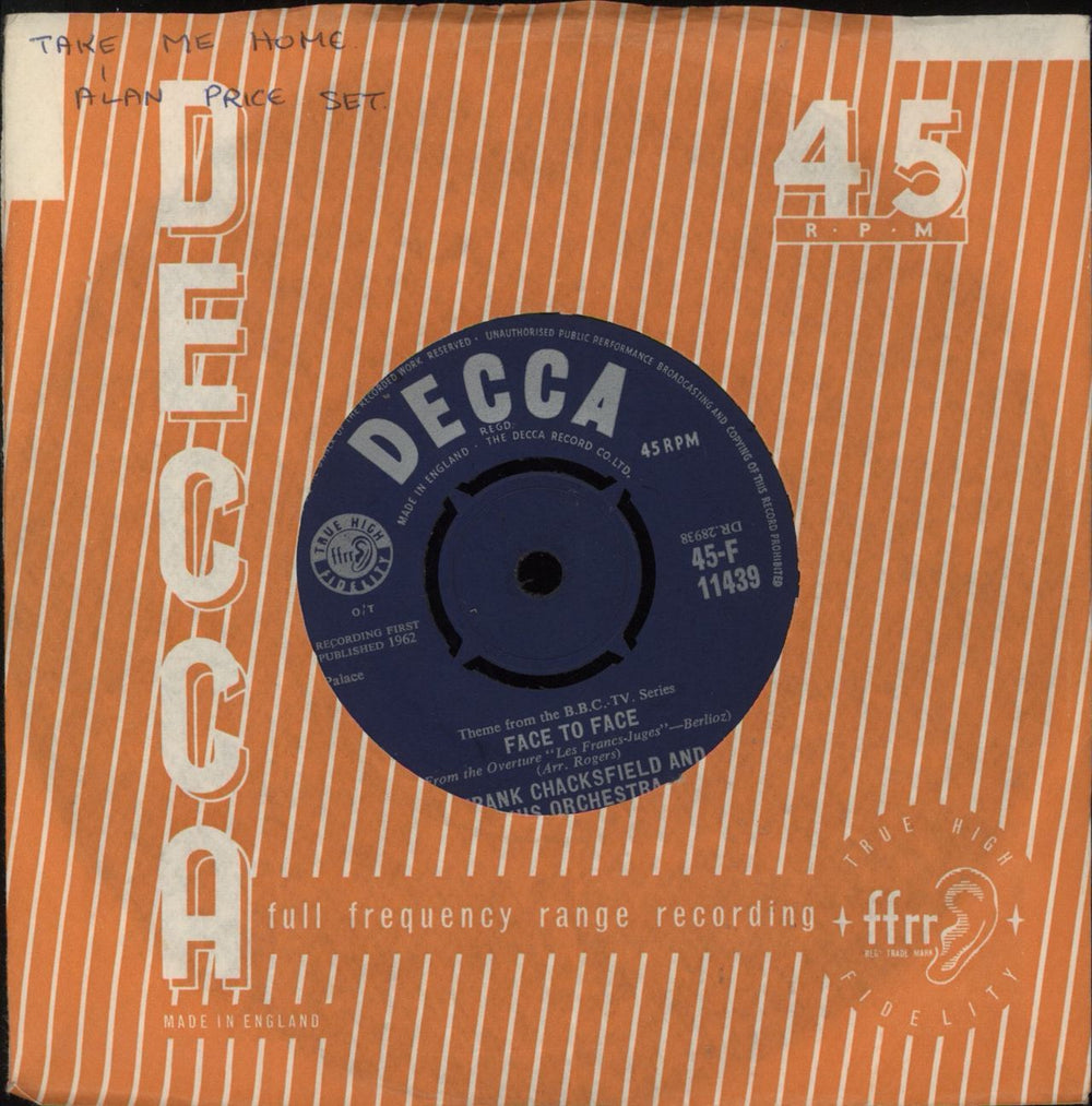 Frank Chacksfield The Sky At Night UK 7" vinyl single (7 inch record / 45)