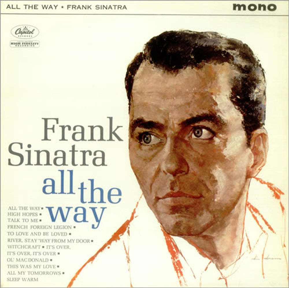 Frank Sinatra All The Way UK vinyl LP album (LP record) W1538