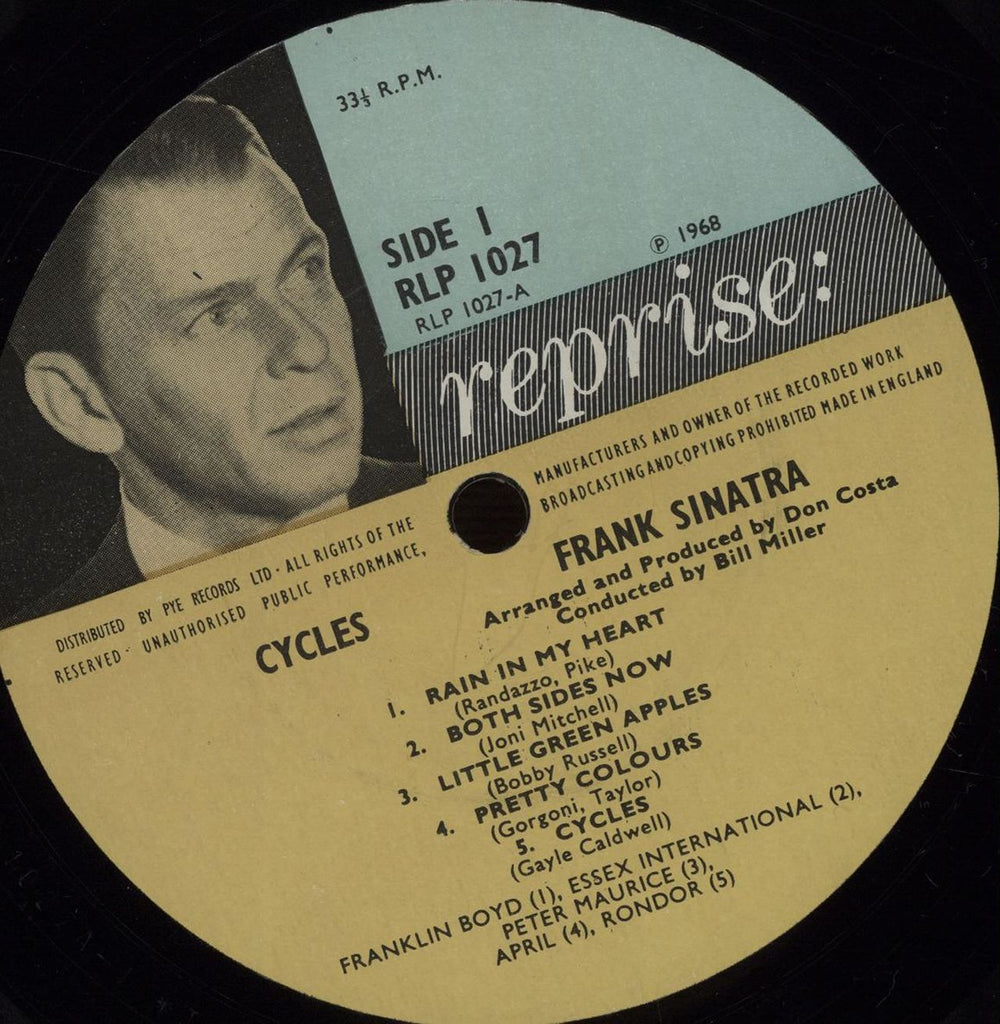 Frank Sinatra Cycles UK vinyl LP album (LP record) FRSLPCY456406