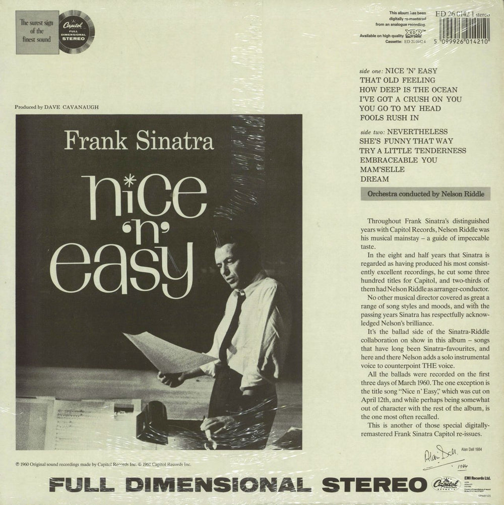 Frank Sinatra Nice 'n' Easy - Sealed UK vinyl LP album (LP record) 5099926014210