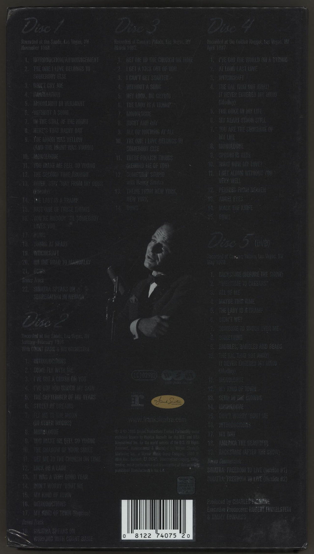 Frank Sinatra Sinatra: Vegas UK CD Album Box Set 8122-74075-2