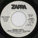 Frank Zappa I Don't Wanna Get Drafted US Promo 7" vinyl single (7 inch record / 45) ZAP07ID819053