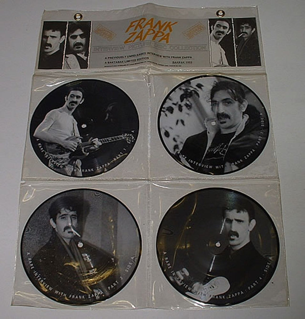 Frank Zappa Interview Picture Disc Collection UK 7" vinyl picture disc (7 inch picture disc single) BAKPAK1003