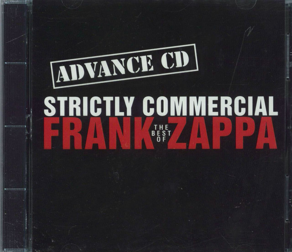 Frank Zappa Strictly Commercial - 'US' Version US Promo CD album (CDLP) RCD40600ADV