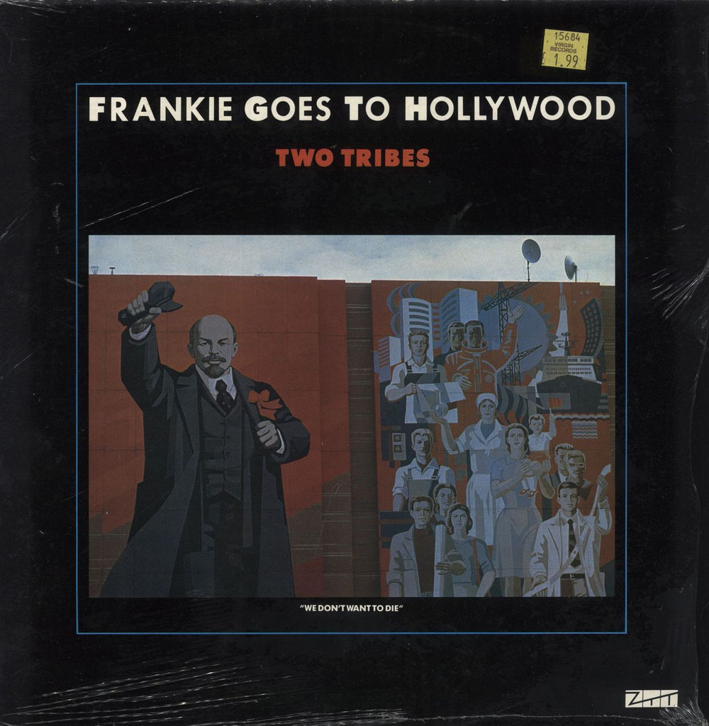 Frankie Goes To Hollywood Two Tribes - Annihilation - stickered shrink UK 12" vinyl single (12 inch record / Maxi-single) 12ZTAS3