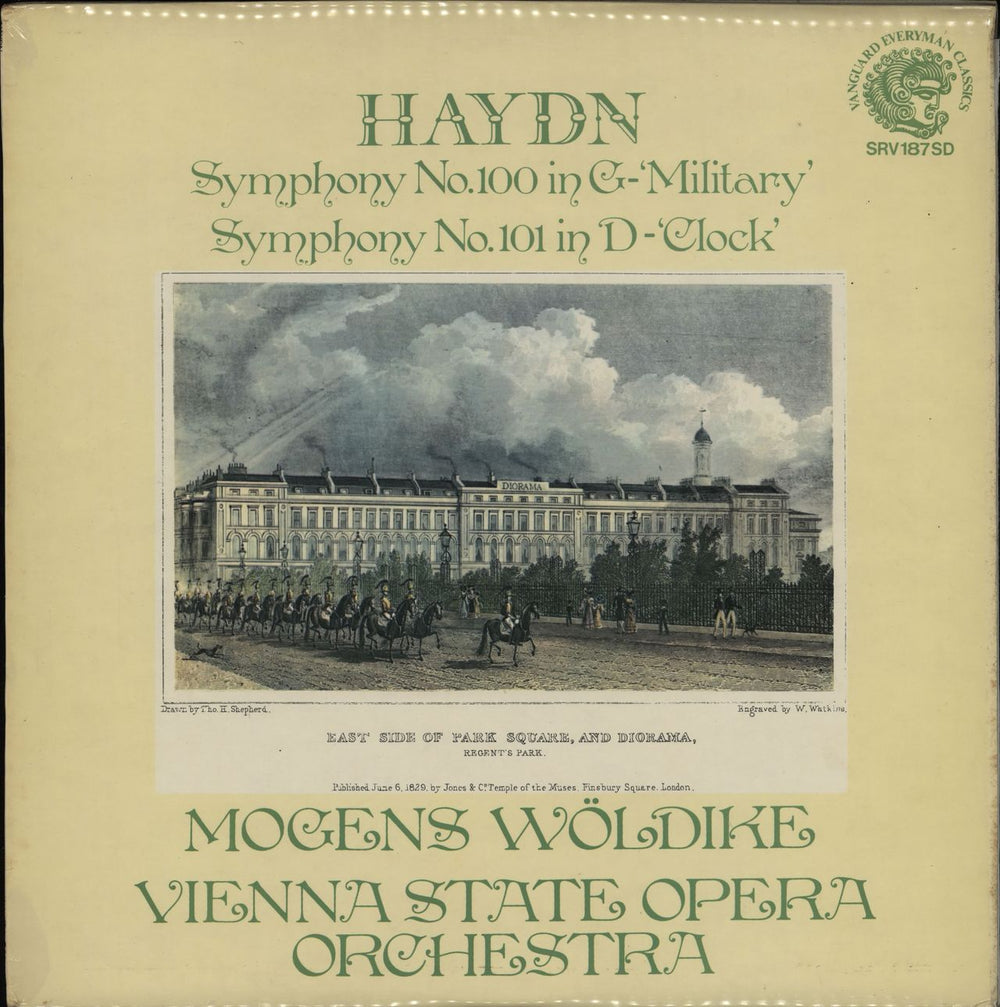 Franz Joseph Haydn Symphony No. 100 in G "Military" / Symphony No. 101 in D "Clock" UK vinyl LP album (LP record) SRV187SD